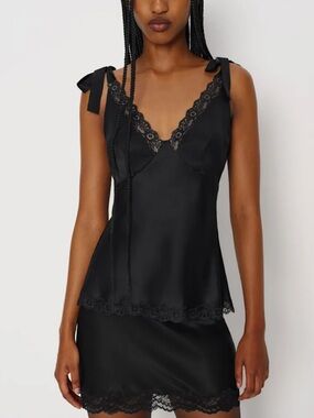 Reformation Florence Silk Top